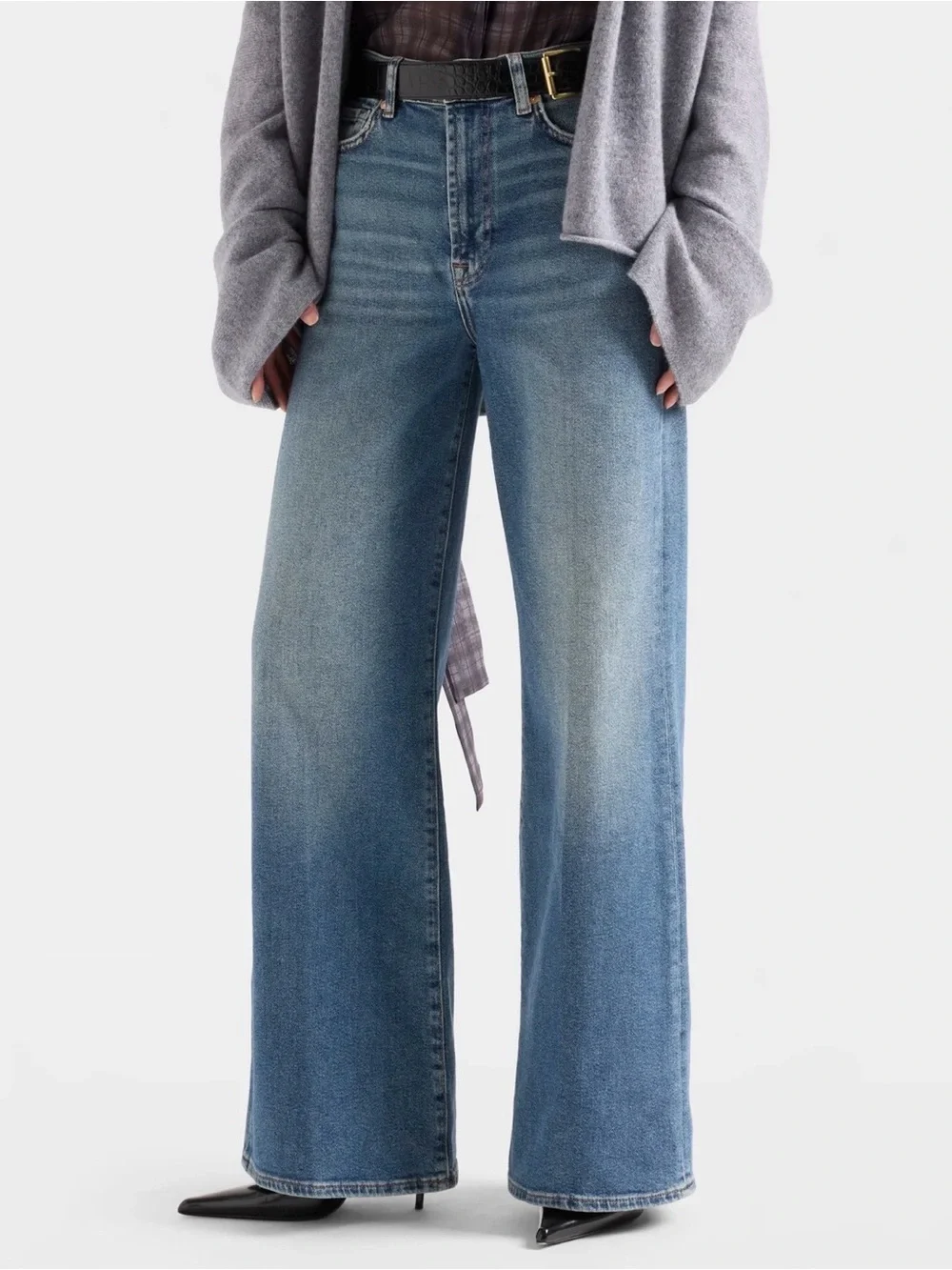PETITE ULTRA HIGH RISE JO in Luxe Vintage - Sea Level - size 28